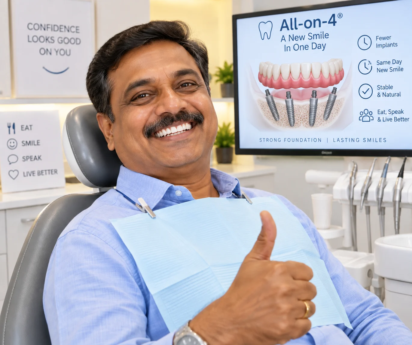 Fixed Teeth in a Day (All-on-4/6)