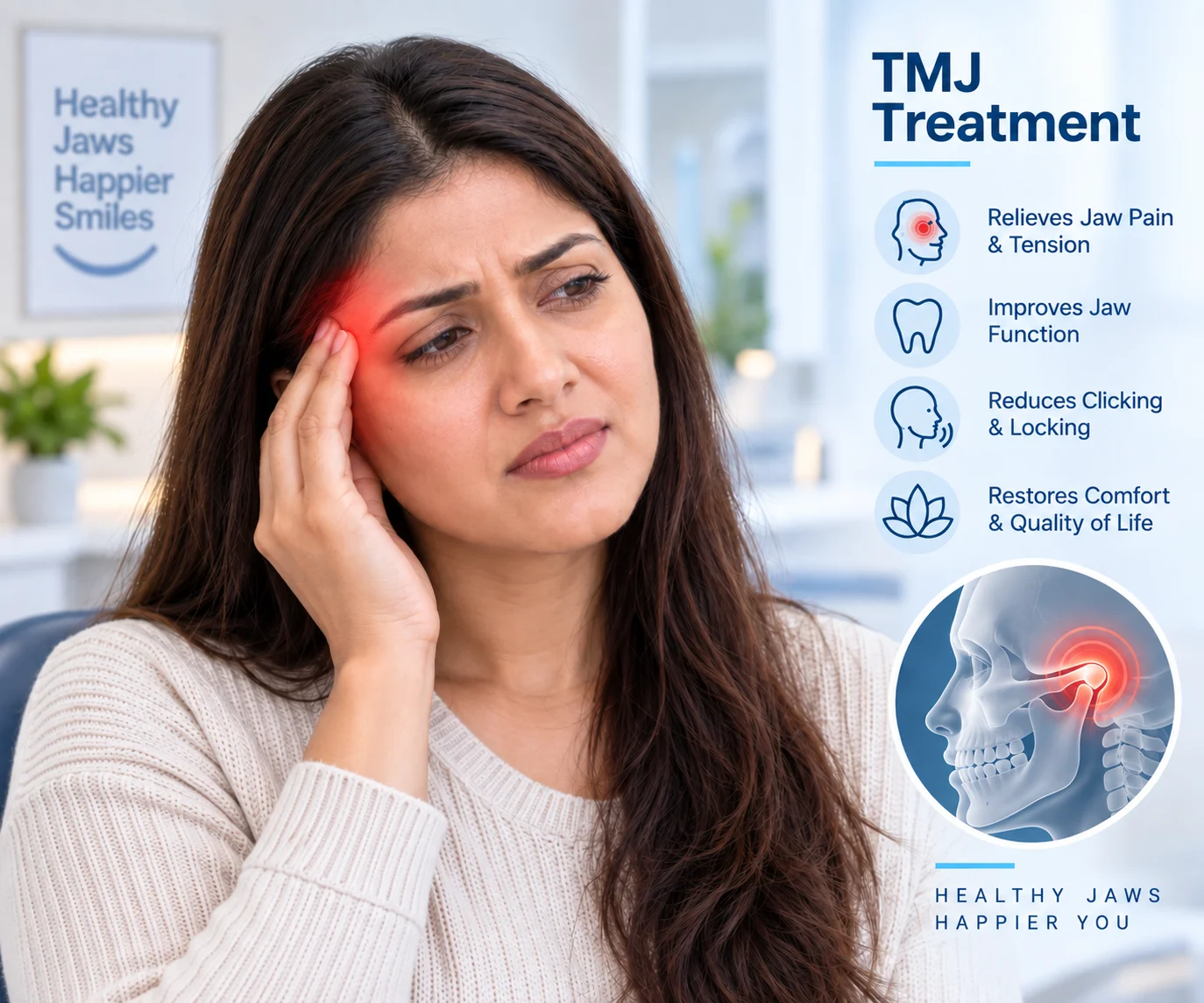 TMJ care — treatment illustration